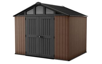 Keter Caseta De Exterior Stronghold 10x8 - 305x243x251 Cm Y 7,4 M2 - Marr&oacute;n