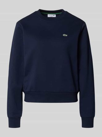 Lacoste Sport Relaxed Fit Sweatshirt aus reiner Baumwolle in Dunkelblau, Gr&ouml;&szlig;e 34