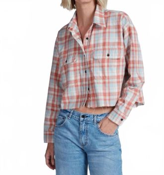 ASKK NY Crosby Flannel Shirt In Orange
