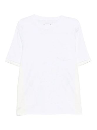 sacai Light weight denim x cotton shirt
