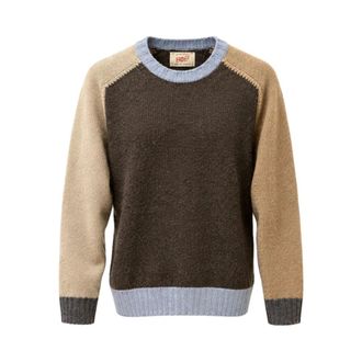 Bob Jersey de Lana Cuello Redondo - Knitwear - Hombre - Marr&oacute;n - XL