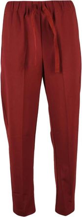 Semicouture Tapered Broeken - Dames - Broeken - Rood - S - Wol - Broeken