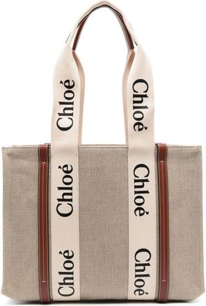 Chloé Beige Woody medium tote
