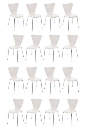 Clp Set De 16 Sillas De Conferencia Calisto Blanco
