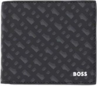 HUGO BOSS Zair Portemonnee - Heren - Portefeuilles - Zwart - ONE Size - Leer - Accessoires