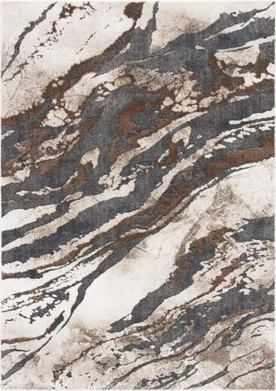 Safavieh Alfombra lana/algod&oacute;n gris oscuro/beige 160 x 231 cm