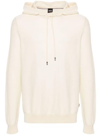 BOSS Gestreepte hoodie - Beige