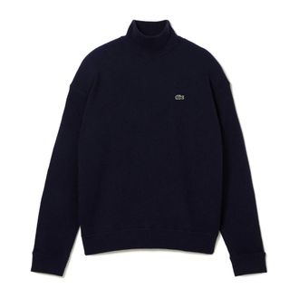 Lacoste Dames, Truien, Blauw, Maat: XS Katoen