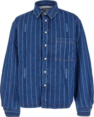 Jacquemus Dark Blue Striped Shirt
