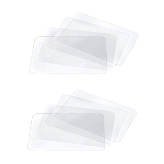 OEM Juego De Manteles Individuales Transparentes, Lavables, Para Mesa De Cocina, Antideslizantes Y Resistentes Al Calor (16 Piezas)