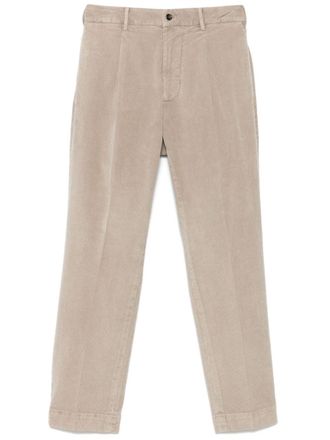 Dell'Oglio tapered trousers - men - Elastane/Cotton - 48 - Neutrals