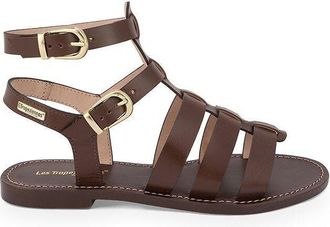 Les Tropeziennes Platte sandalen in leer Hagora