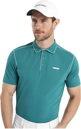 Calvin Klein Mens San Marcos Polo Shirt - Sea Green - XL