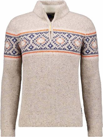 Ragman Rundhalspullover RAGMAN, Herren, Gr. 60, leinen, 80% Wool 20% Nylon, Pullover Rundhalspullover
