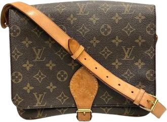 Louis Vuitton Pre-owned Cross Body Bags, female, Brown, Size: ONE SIZE Pre-owned Vintage Canvas Cross Body Bag