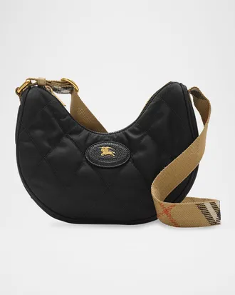 ショルダーバッグ・ポシェット Burberry Black Nylon Horseshoe Crossbody Bag Horseshoe Crossbody Bag​ in Black - Women, Nylon | Burberry