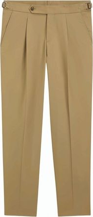 BOSS Beige Tapered Tailored Trousers