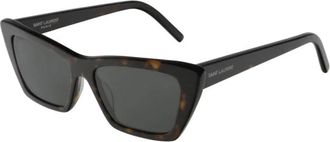 Saint Laurent Mica Zonnebril - unisex - Zonnebrillen - Bruin - 53 MM - Nylon - Accessoires