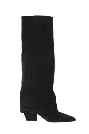 PARIS TEXAS Brown Suede High Boots