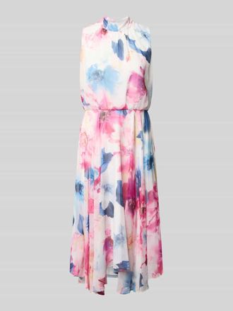 Vera Mont Cocktailkleid mit asymmetrischem Saum in Pink, Gr&ouml;&szlig;e 34