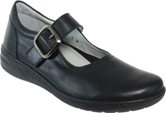 David Tate Pace Leather Mary Jane in Black Leather at Nordstrom, Size 11