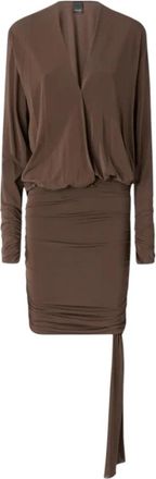 Pinko Vestido Aston Martin - Dames - Korte kleedjes - Grijs - M - Kleedjes