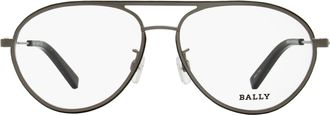 Bally BY5013H Pilot Metal Eyeglasses - Gunmetal