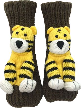 Generic Animal Socks Women,3D Knit Novelty Funny Socks for Aldult,Cute Warm and Soft Ladies Sock Cotton Breathable Anti-Sweat Design,Winter Sock Christmas Gif