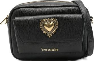 Braccialini Jinny heart appliqué cross body bag - Black