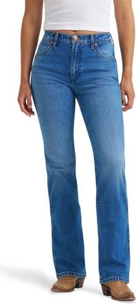 Wrangler Wrancher Mid Rise Bootcut Jeans in Caviar at Nordstrom, Size 26