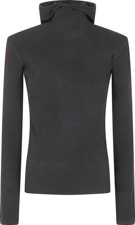 Fear of God WomenS Long Sleeve Hooded Rib Top