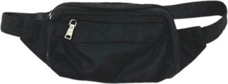 Prada Pre-owned Vintage Heuptas - Heren - Vintage Heuptassen - Zwart - ONE Size - Nylon - Vintage