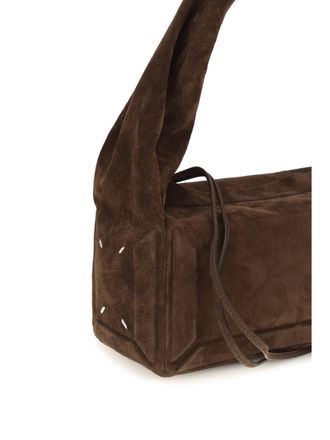 Maison Margiela Box Calfskin Leather Shoulder Bag - Brown