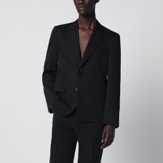 Maison Margiela Giacca monopetto nera in lana