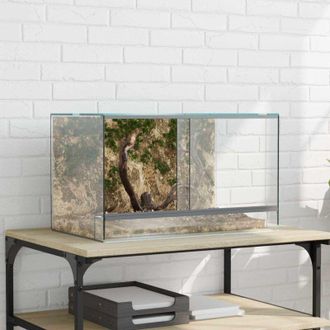 vidaXL vidaXL Terrario con archiviazione Trasparente 50 x 30 x 30 cm Vetro