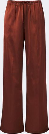 Dries Van Noten Pantaloni a gamba larga in raso