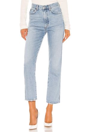 A Gold E Pinch Waist High Rise Kick Jeans In Riptide