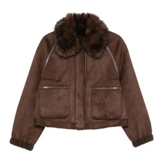 Betta Corradi Chaqueta Corta - Jackets - Mujer - Marr&oacute;n - S