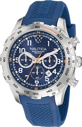 Nautica Nst Chronograph Watch With Silicone Strap