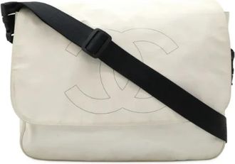 Chanel Pre-owned Plastic crossbody-bags - Heren - Vintage Schoudertas - Wit - ONE Size - Vintage