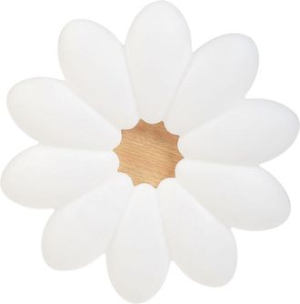 Beliani Lampada da parete a soffitto a forma di fiore Luci LED integrate Lampada per la stanza dei bambini Bianco Tinau