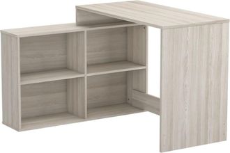 Calicosy Escritorio de Esquina Reversible L112 cm - Efecto Roble