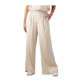 Mos Mosh MOS Mosh, Dames, Broeken, Beige, Maat: M Satijn