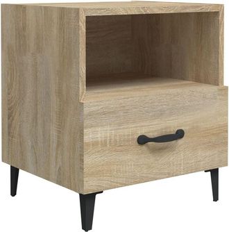 vidaXL Vidaxl - Mesita de noche madera contrachapada color roble Sonoma