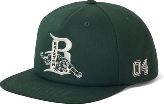 Brixton Predator Embroidered Snapback Baseball Cap in Primal Green at Nordstrom