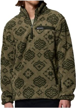 Columbia Rugged Ridge High Pile Half Zip Fleecepullover f&uuml;r Herren | oliv