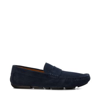 Dune London Mens BRADLAY Suede Driver Size UK 10 Suede Moccasins Navy