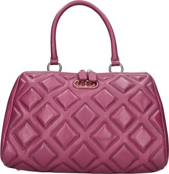 La Carrie Cosmos Round Shoulder Bag - Dames - Handtassen - Roze - ONE Size - Leer - Tassen