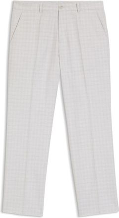 BOSS Straight-fit pants in virgin wool and cotton