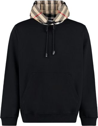 Burberry Black Relaxed Solid Hoodie
